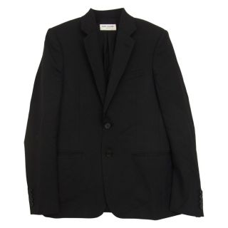 サンローラン(Saint Laurent)のSAINT LAURENT サンローラン 18AW 509486 Y404W ウール 2B テーラード ジャケット ブラック系 44【中古】(テーラードジャケット)