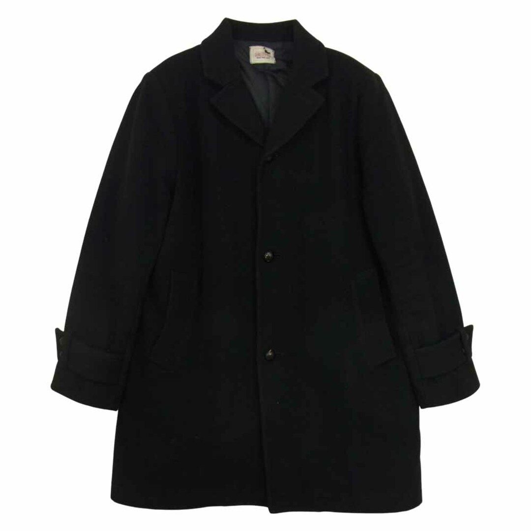 XL肩幅GANGSTERVILLE ギャングスタービル 13AW GSV-13-AW-09 CHESTERFIELD COAT チェスター ウール コート ブラック系 XL