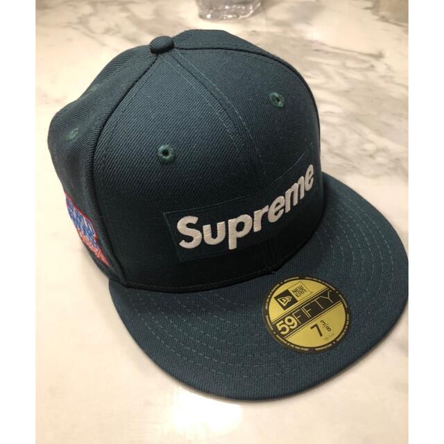 シュプリーム　supreme キャップ　ニューエラ　58.7cm　深緑　グリーン