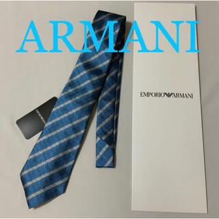 エンポリオアルマーニ(Emporio Armani)の洗練されたデザイン　エンポリオアルマーニ　上質シルク100%ネクタイ　ターコイズ(ネクタイ)
