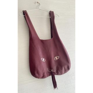 ミナペルホネン(mina perhonen)の【お値下げ】※ミナペルホネン　ウサバッグ大　usa bag レザー(トートバッグ)