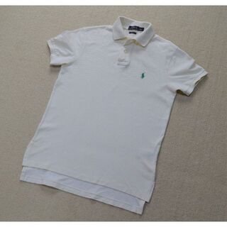 【極美品・安心のラクマパック】ポロラルフローレン　ポロシャツ　オフホワイト　S(ポロシャツ)