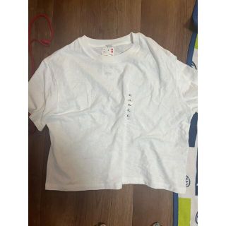 ユニクロ(UNIQLO)のスラブジャージークロップドT (Tシャツ(半袖/袖なし))