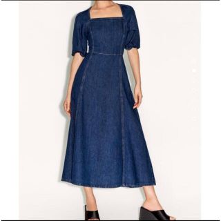 ZARA - zara デニムワンピース Lサイズの通販 by Rouge_pomme|ザラ