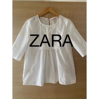 ザラ(ZARA)のZara TRFコットンブラウス　S(シャツ/ブラウス(半袖/袖なし))