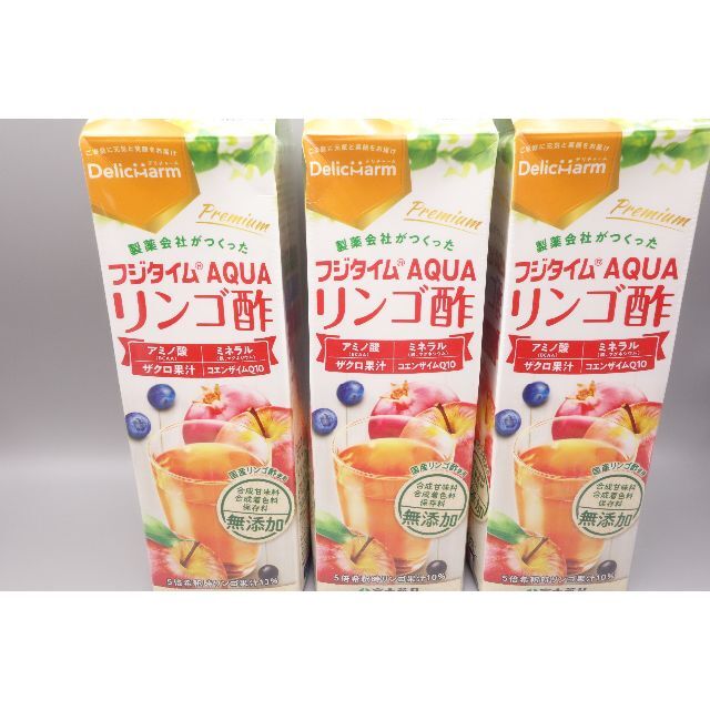 富士薬品  フジタイムAQUA  リンゴ酢  1800mL×5本