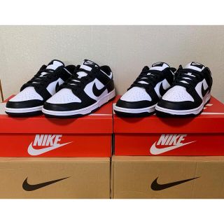 ナイキ(NIKE)のNike Dunk Low Retro "White/Black" 2足セット(スニーカー)