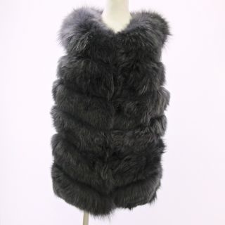 ファッションなデザイン 【美品】【高級】ラビットファーコート シルク