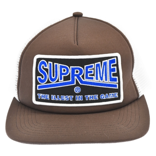 SUPREME シュプリーム 22SS llest Mesh Back 5-Panel Cap フロントロゴメッシュキャップ 帽子 ブラウン