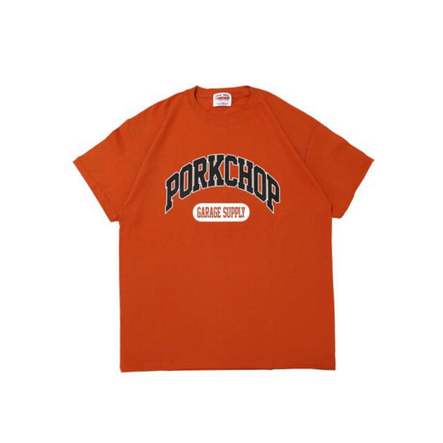 NEIGHBORHOOD(ネイバーフッド)のポークチョップガレージサプライ　カレッジＴシャツ　オレンジ　Ｌサイズ　新品 メンズのトップス(Tシャツ/カットソー(半袖/袖なし))の商品写真