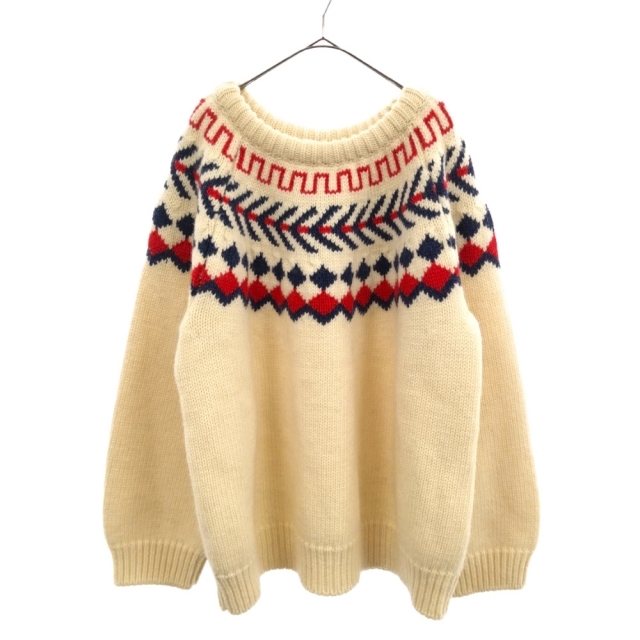 e - CELINE セリーヌ 21AW OVERSIZED SHETLAND CREWNECK SWEATER