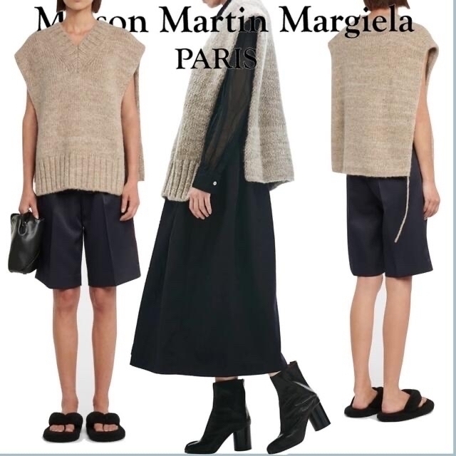 Maison Martin Margiela(マルタンマルジェラ)のMaison Margiela STOLE アルパカコットン ニットベスト レディースのトップス(ベスト/ジレ)の商品写真