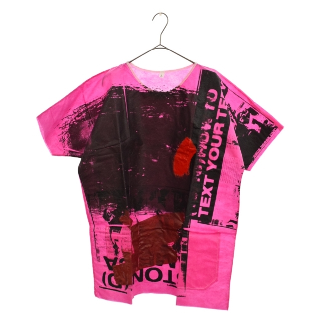 RAF SIMONS(ラフシモンズ)のRAF SIMONS ラフシモンズ 20SS HOSPITAL TOP ホスピタル トップ Tシャツ カットソー ピンク メンズのトップス(Tシャツ/カットソー(半袖/袖なし))の商品写真