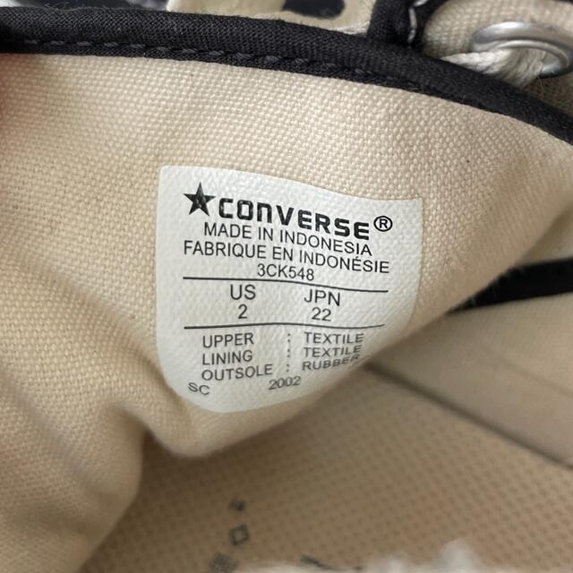 CONVERSE(コンバース)の値下げ中　converse 22センチ キッズ/ベビー/マタニティのキッズ靴/シューズ(15cm~)(スニーカー)の商品写真