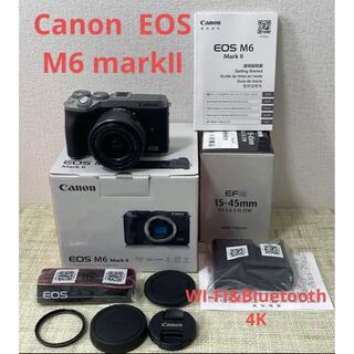Canon - Canonキャノン EOS M6 markⅡ2ズームレンズキットWI-FI4K