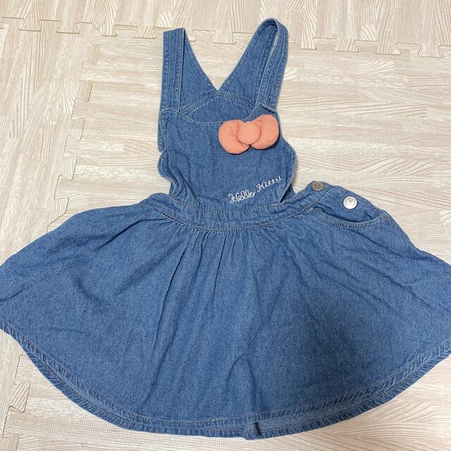 futafuta(フタフタ)の110cmキティワンピース×チュニック コーデセット キッズ/ベビー/マタニティのキッズ服女の子用(90cm~)(ワンピース)の商品写真