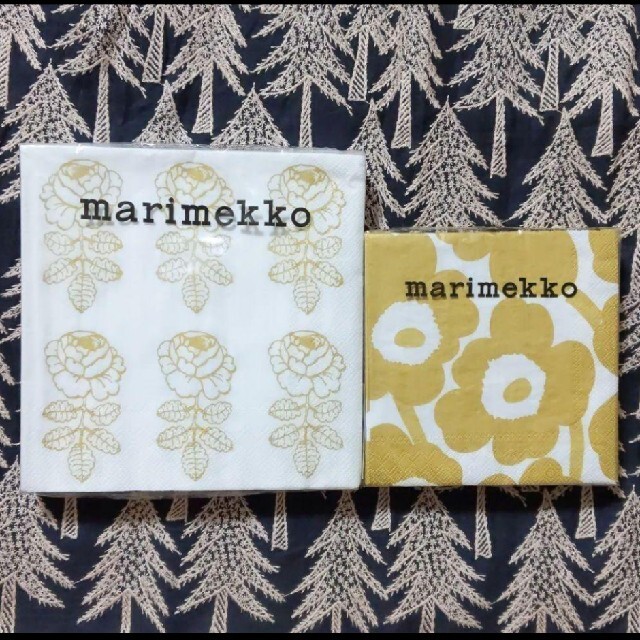 marimekko(マリメッコ)のマリメッコ ペーパーナプキン 2種20枚セット インテリア/住まい/日用品のキッチン/食器(テーブル用品)の商品写真