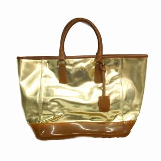 フルラ(Furla)のフルラ FURLA PVC トート ハンド バッグ 鞄 メタリック レザー (トートバッグ)