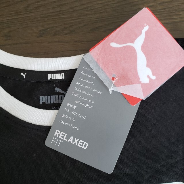 PUMA(プーマ)の【新品】PUMA プーマ キッズ ALPHA リラックス 半袖 Tシャツ 黒 キッズ/ベビー/マタニティのキッズ服男の子用(90cm~)(Tシャツ/カットソー)の商品写真