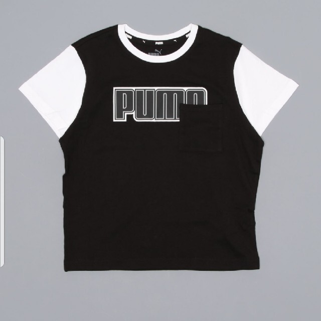 PUMA(プーマ)の【新品】PUMA プーマ キッズ ALPHA リラックス 半袖 Tシャツ 黒 キッズ/ベビー/マタニティのキッズ服男の子用(90cm~)(Tシャツ/カットソー)の商品写真