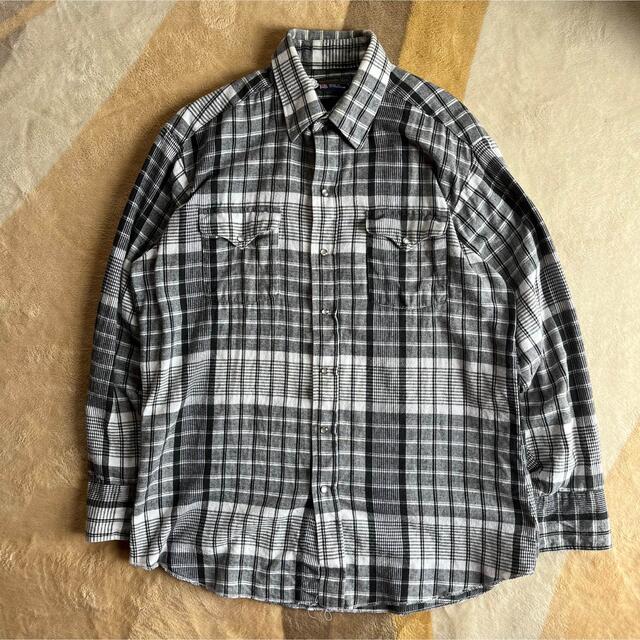 90's ネルシャツ ウエスタンシャツ ネル 90年代 フランネルシャツ