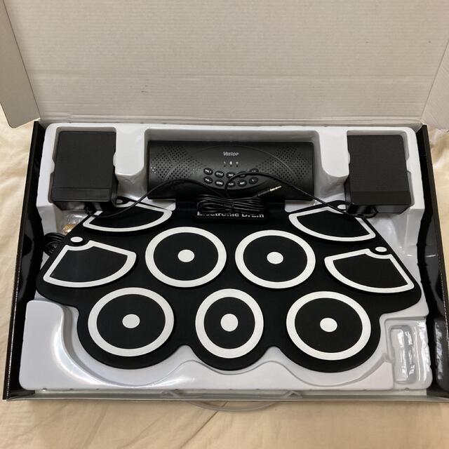 【新品】ポータブル電子ドラム　ELECTRONIC DRUM多機能　練習　キッズ 楽器のドラム(電子ドラム)の商品写真