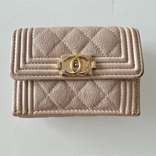 シャネル(CHANEL)のボーイシャネル　財布　ピンク(財布)