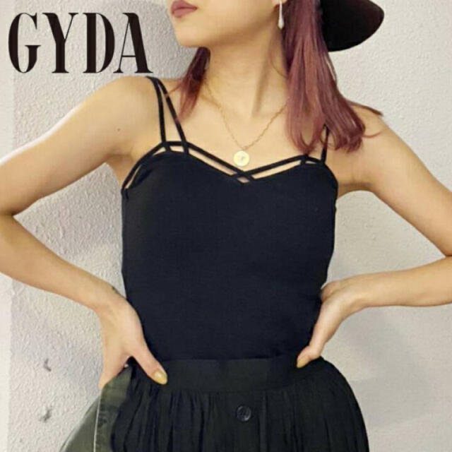 GYDA(ジェイダ)のGYDA バインダーキャミ 黒F レディースのトップス(キャミソール)の商品写真