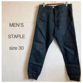 ステイプル(staple)のMEN'S STAPLE ブラック デニムパンツ 30インチ(デニム/ジーンズ)