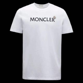 モンクレール(MONCLER)の★希少★MONCLER Tシャツ XXL ワッペン ホワイト モンクレール 完売(Tシャツ/カットソー(半袖/袖なし))