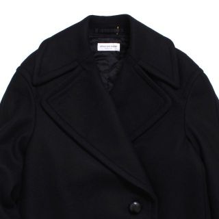 新品 DRIES VAN NOTEN メルトンコート 中綿入り ブラック