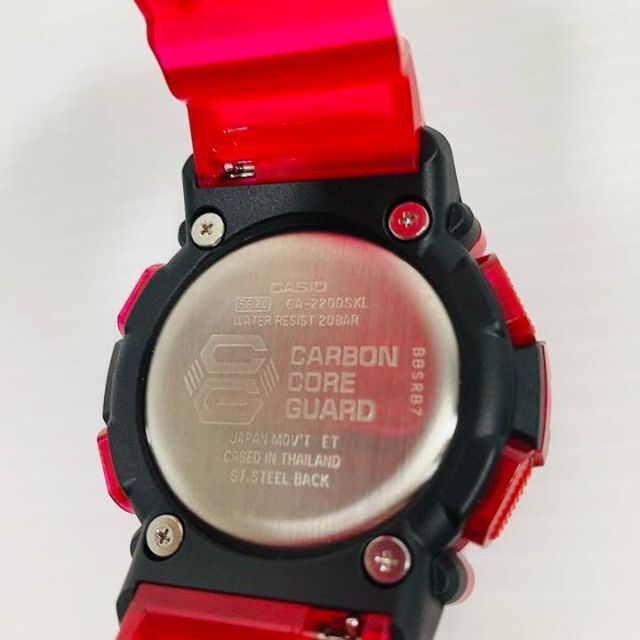 CASIO(カシオ)の☆極美品 ☆CASIO ☆G-shock ☆GA-2200SKL ☆希少RED メンズの時計(腕時計(デジタル))の商品写真