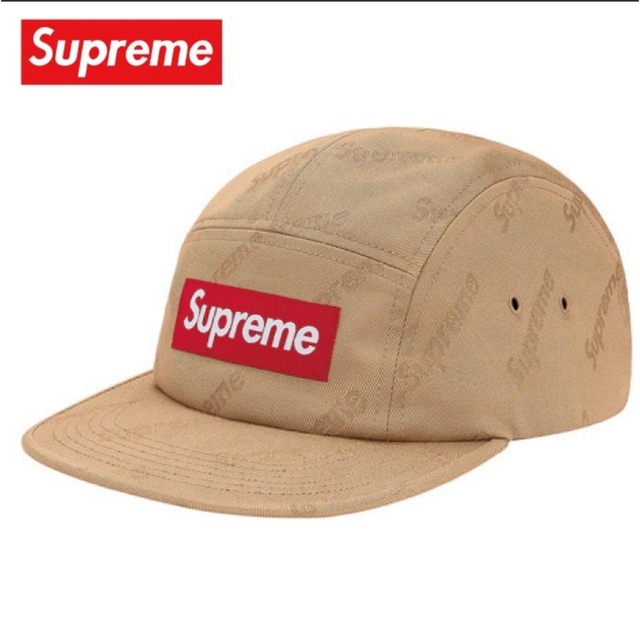 Supreme  Jacquard Logos Twill Camp Cap