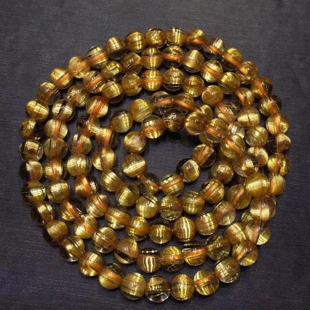 ⭐︎【天然】タイチンルチルクオーツ ブレスレット 5mm www.freixenet.com