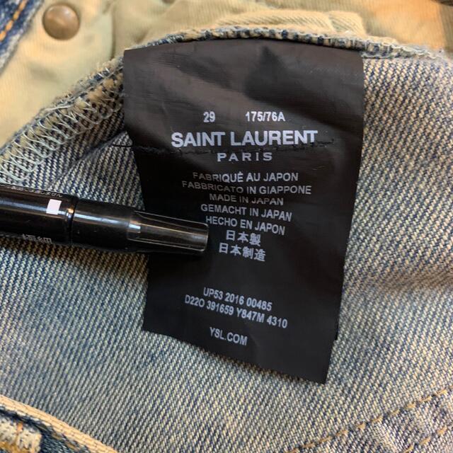 Saint Laurent(サンローラン)のサンローランパリ 16SS 391659 Y847M 29インチ メンズのパンツ(デニム/ジーンズ)の商品写真