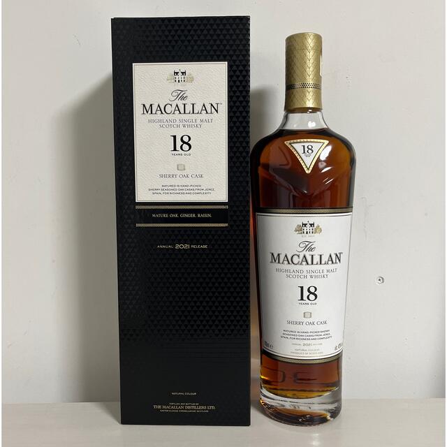 マッカラン　MACALLAN シェリーオーク　18年　国内正規　箱付　未開封ウイスキー