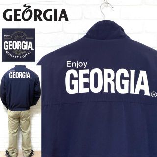 90s GEORGIA ジョージア コーヒー 企業 ナイロン 中綿ジャケット