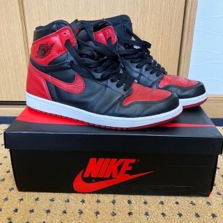 ナイキ(NIKE)のエアジョーダン1 bred(スニーカー)