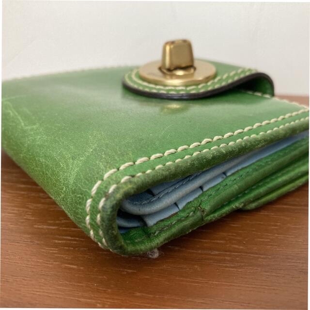 COACH(コーチ)のcoach コーチ二つ折り財布　グリーン レディースのファッション小物(財布)の商品写真