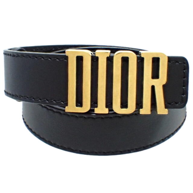 Christian Dior - クリスチャンディオールベルト D-FENCE ベルト 30mm スム―スカーフスキン ブラック黒 40802032219