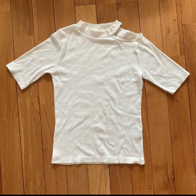 ワンショルダー　Tシャツ カットソー トップス レディースのトップス(Tシャツ(半袖/袖なし))の商品写真