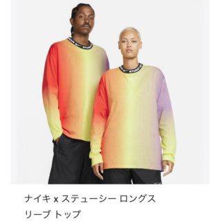 ナイキ(NIKE)のナイキ × ステューシー コラボ ロングスリーブトップ  Stussy Nike(Tシャツ/カットソー(七分/長袖))