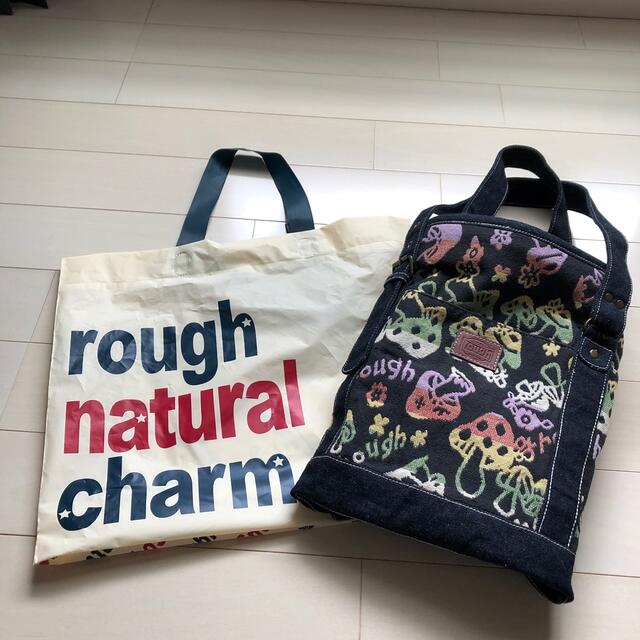 再値下げ　未使用　rough natural charm トートバッグ　きのこ柄 レディースのバッグ(トートバッグ)の商品写真