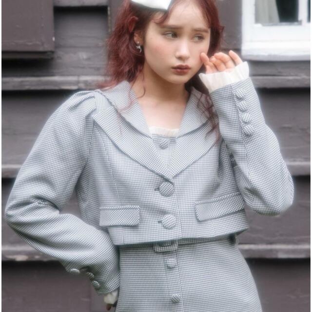 Bubbles - BUBBLES クロップドセーラージャケット 未使用の通販 Bubbles - BUBBLES クロップドセーラージャケット 未使用の通販