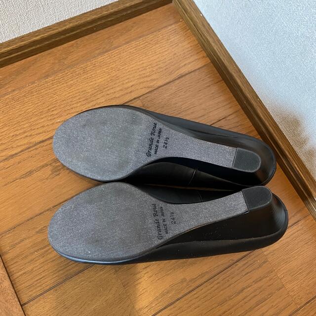 パンプス　黒　24.5cm レディースの靴/シューズ(ハイヒール/パンプス)の商品写真