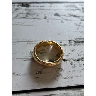 NIESSINGニーシング18kダイヤモンドリング18金幅広リング内甲丸 NIESSINGニーシング18kダイヤモンドリング18金幅広リング内甲丸
