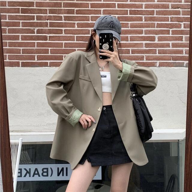 【新品・未使用】韓国ファッション オーバーフィットテーラージャケット