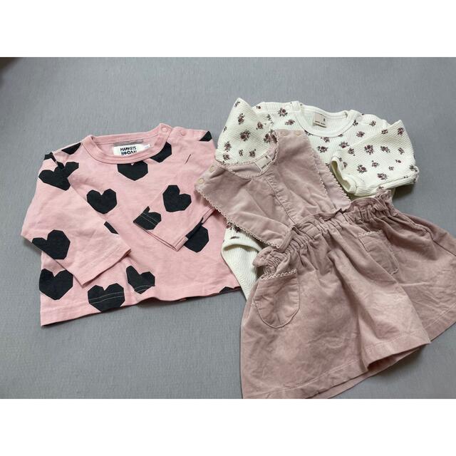 長袖5着&ボトムス（スカート）3着まとめ売り♡ キッズ/ベビー/マタニティのベビー服(~85cm)(Ｔシャツ)の商品写真