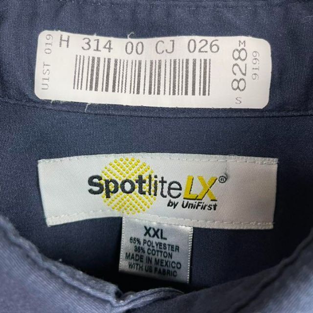 90's SPOTlite メキシコ製　企業系　リフレクターテープ　ワークシャツ 9