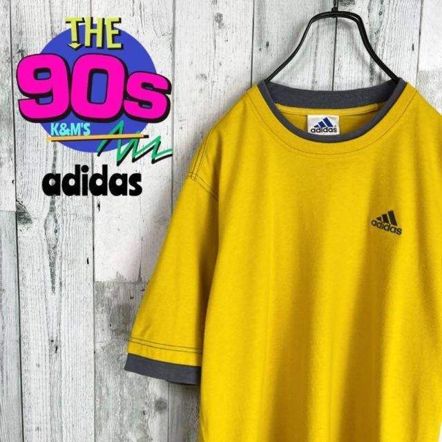 adidas(アディダス)の90's  adidas アディダス　万国旗タグ　ロゴ刺繍　レイヤードTシャツ メンズのトップス(Tシャツ/カットソー(半袖/袖なし))の商品写真